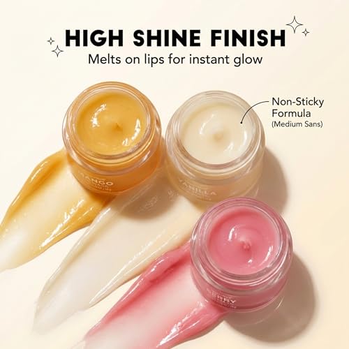 NATURE WELL Hydrating Lip Masks Variety Pack, Includes Mango, Vanilla & Berry Scents, High-Shine, Non-Greasy, Conditioning & Softening, 0.70 Ounce (Pack of 3)