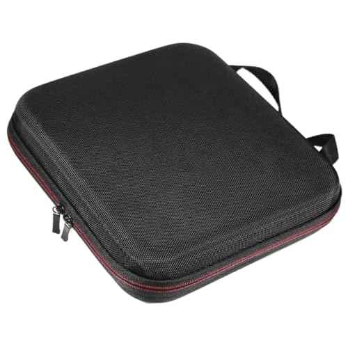 EVA Hard Travel Case - Rechargeable Lighted Vanity Mirror with 10X & 1X Double Sided Magnification for Makeup