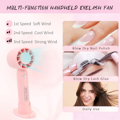 EMEDA Lash Shampoo Kit with USB Fan Dryer & Cleansing Brush