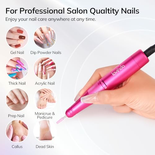 Professional Cordless Nail Drill - 35000 RPM Electric Nail File