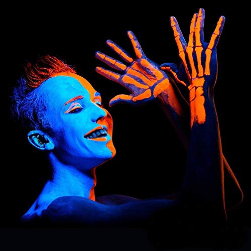 Blacklight Face & Body Paint UV Glow Neon (6-Pack)
