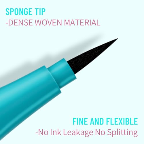 QIC Waterproof Liquid Eyeliner Pen - Smudge-Proof, Long-Lasting