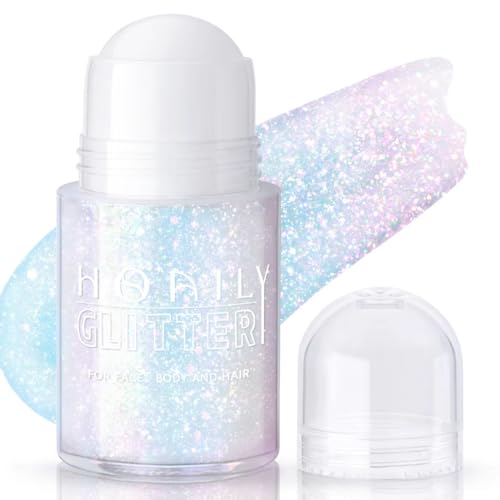 Roll-On Holographic Body Glitter Gel - Sparkling Pink