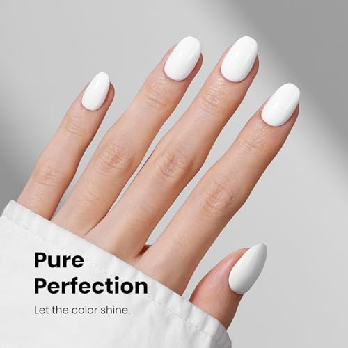 Beetles Pure White Gel Nail Polish 10ml - Soak Off UV LED Manicure
