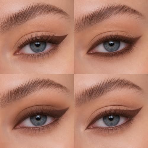 Okerker Gel Eyeliner Set for Mature Eyes - Plum & Chocolate Waterproof, Dual-Pack