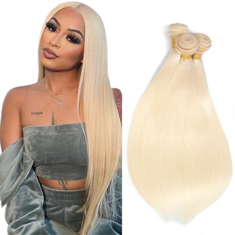 613 Blonde Human Hair Bundles Straight 12-34 Inch