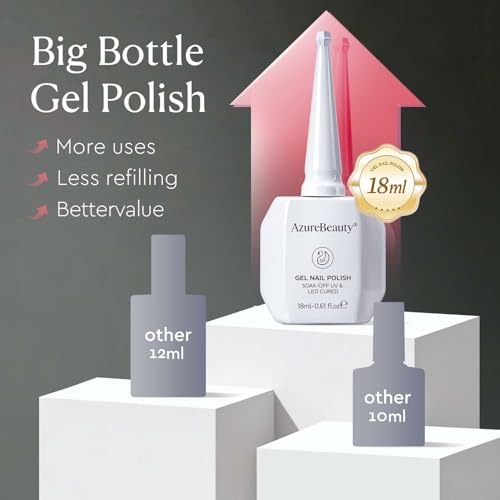 Classic Red Gel Nail Polish 18ML - High Gloss, Long-Lasting Shine