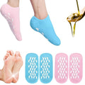 Moisturizing Silicone Socks for Dry Cracked Feet - 2 Pairs