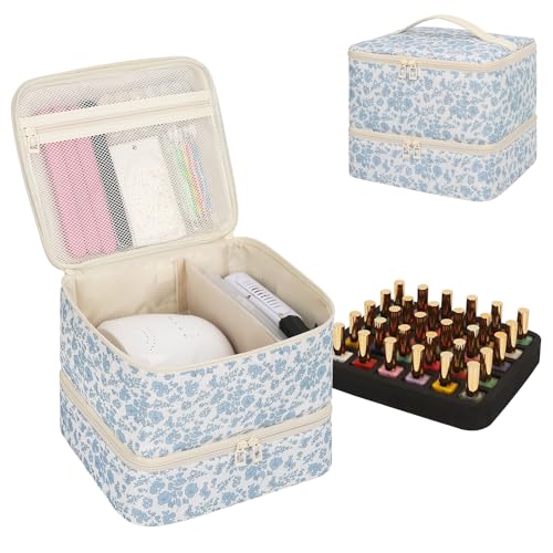 Ethereal Nail Polish Organizer Bag - Holds 30+ Bottles