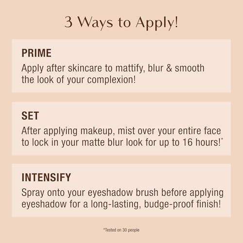 Charlotte Tilbury Airbrush Flawless Matte Setting Spray - Ultra-Fine Mist to Prime & Set Face Makeup For Up to 16Hr - Soothes, Blurs Pores & Calms Skin (3.3oz)