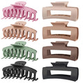 TOCESS Large Hair Claw Clips 8 Pack - 4.33" Strong Hold
