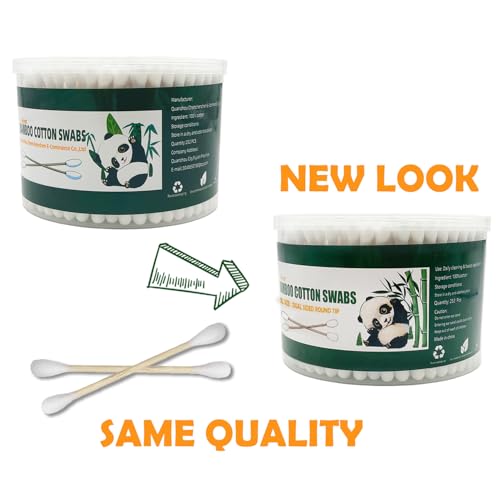 Bamboo Cotton Swabs XL 252 Pack – Extra Absorbent & Biodegradable