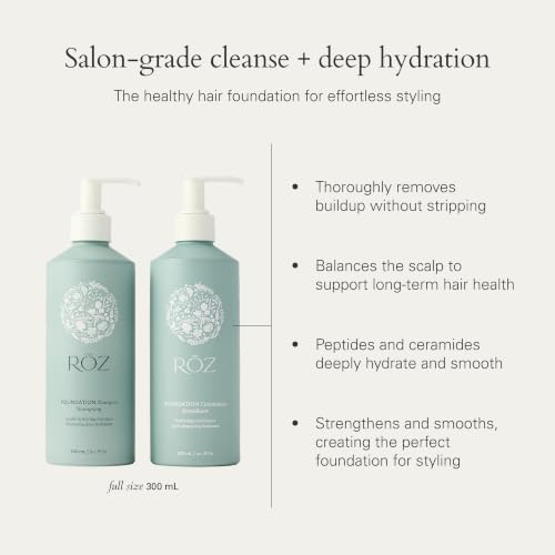 RŌZ Hydrating Shampoo & Conditioner Set - Sulfate-Free, All Hair Types