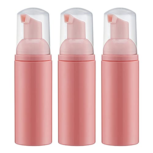 Tekson Travel Foam Pump Bottle 60ml, 3-Pack Foaming Soap Dispenser