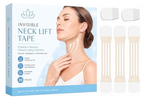 Neck Lift Tape - Matte Transparent Water-Resistant 28 Strips