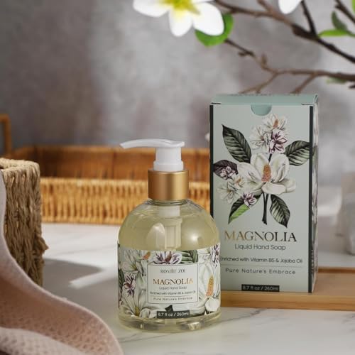 ROMIIE ZOI Liquid Hand Soap with Gift Box - Magnolia - 260ml/ 8.7 fl.oz