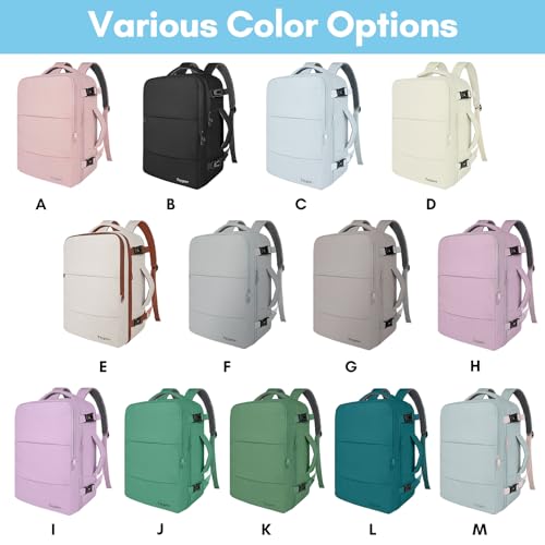Taygeer 35L Airline Carry-On Backpack for Women