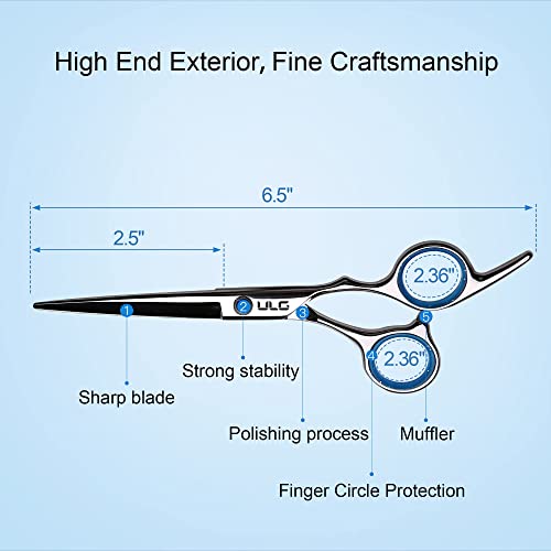 ULG 6.5" Professional Hair Scissors, Japanese Stainless Steel