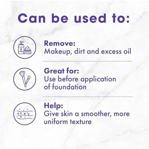 Buf-Puf Gentle Facial Sponge, Dermatologist Developed, Removes Deep Down Dirt & Makeup That Causes Breakouts and Blackheads, Reusable, Exfoliating, 1 Count