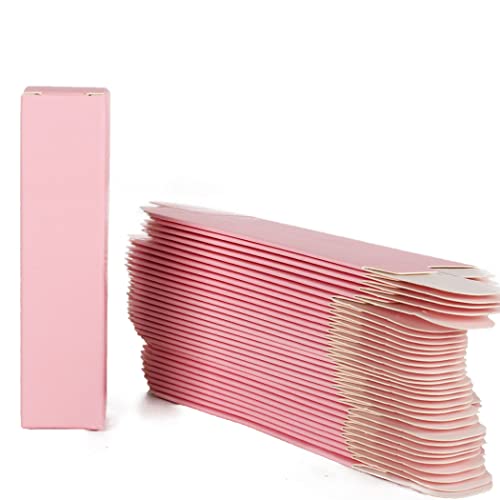 COSIDEA 50 PCS Empty Matte White Lip Gloss Boxes W22 xW22 xH92mm /0.87 * 0.87 * 3.62 inch, Cosmetic Perfume/Mascara Box Packaging for Small Business Wholesale, small Kraft Paper Box