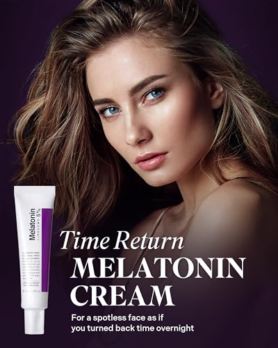 MAXCLINIC Time Return Melatonin Cream | Face Brightening Cream & Face Moisturizer for Dry Skin | Relaxing Face Cream for Women & Men | Melatonin Face Cream for Resilient Skin, 0.88 oz