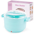Beloving Green Circle Silicone Wax Warmer for Hair Removal, 18.6oz Portable Foldable Heating Kit