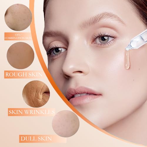 Vitamin C Serum for Face with Hyaluronic Acid ? 1.5ml x 30PCS, Brightening Hydrating Facial Serum, Travel Size Skincare for Glowing Skin(1.52 Fl Oz (Pack of 1))