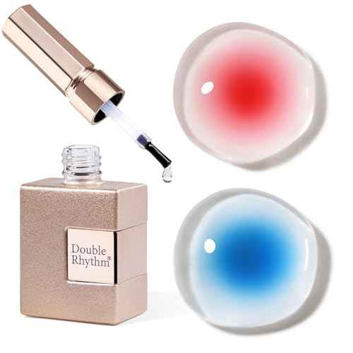 Double Rhythm Blooming Gel Polish 15 ml Clear Blooming Nail Art Polish for Spreading Effect DIY at Home 0.5 Oz (Clear)