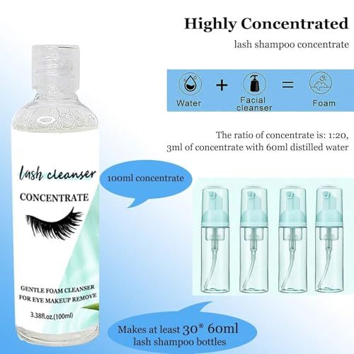 100ml Lash Shampoo Concentrate - Makes 30 Bottles
