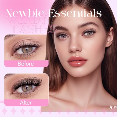 WENDY Cluster Lashes 10-18mm D Curl Wispy Eyelash Extensions