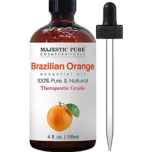 Majestic Pure Brazilian Orange Essential Oil with Orange Body Scrub Bundle