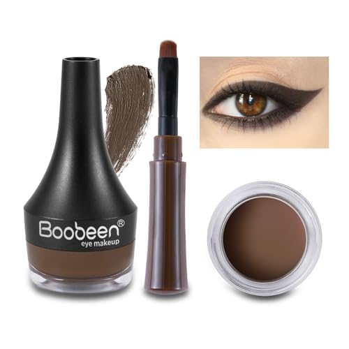 Boobeen Waterproof Gel Eyeliner Set – Black & Dark Brown