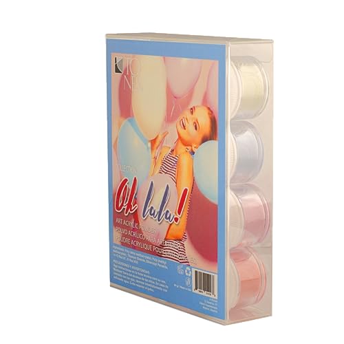 TONES Acrylic Powder Collection ? Professional for Nail Extensions | 3D Nail Art Long-Lasting - Sculpting Vibrant Colors | 12 Stunning Shades (OH LALA)