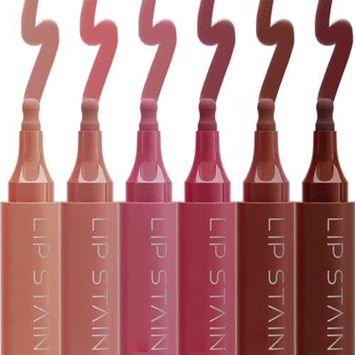 Lip Stain Set - 2-in-1 Matte Liquid Lip Liner, Long-Lasting Color (2-Pack)