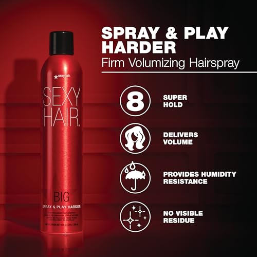 SexyHair Spray & Play Harder Firm Volumizing Hairspray