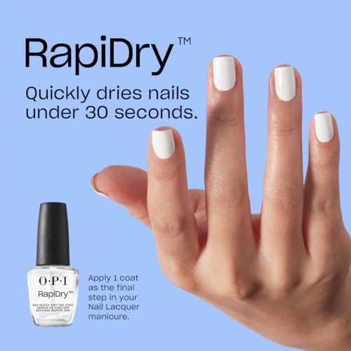 OPI Quick-Drying Clear Nail Lacquer Top Coat - High Shine & Chip Resistant