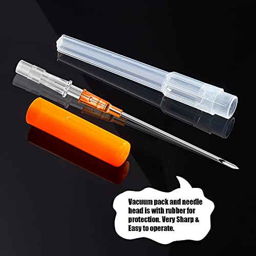 20G Piercing Needles Set - 6pcs Hollow Catheter Needles for Body Jewelry