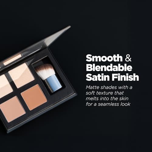 Klasme Contour & Highlighter Palette - 4 Shades, Matte & Shimmer