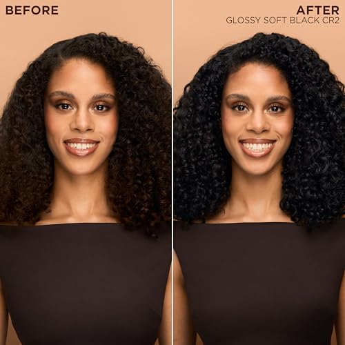 Garnier Nutrisse 0% Ammonia Glossy Curl Hair Dye CR2 Soft Black - Pack of 2