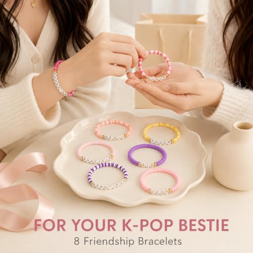 Pink Superstar Friendship Bracelets Y2K Jewelry Gifts for K. Pop Fans & Concerts - SportsLiking