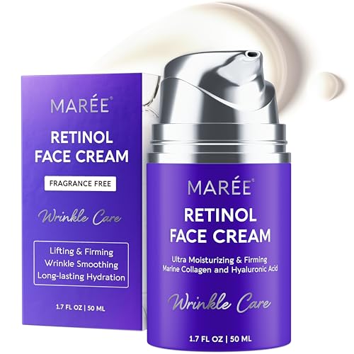 MAREE Face Moisturizer ? Retinol Face Cream for Women Moisturizing with Collagen & Hyaluronic Acid ? Day & Night Anti-Aging Facial Wrinkle DD Cream Moisturizer for Dry Skin ? Crema Para la Cara