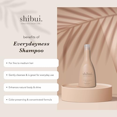 SHIBUI Rose Water & Saké Hair Shampoo - Gentle Daily Color Protection