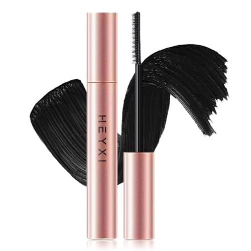 Waterproof Black Mascara With Fine Tooth Comb Brush, Volumizing and Lengthening Mascara for Fine Lashes, Volume and Length, Curling, Smudge-Proof (#01)