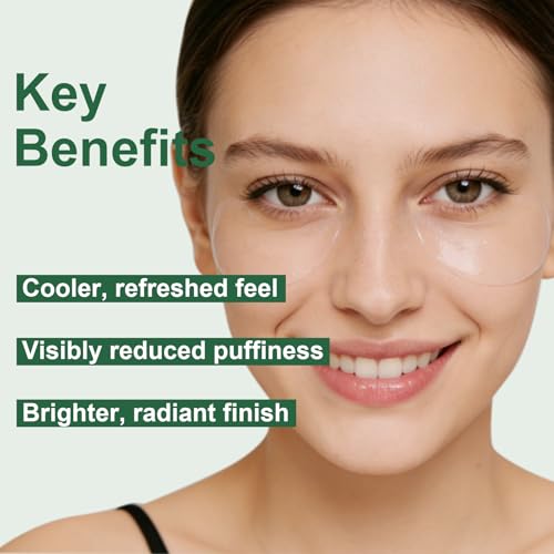 Tintark Green Tea Hydrogel Eye Patches (28 Pairs) - Depuff & Firm