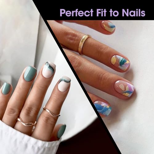 Gellen Extra Short Square Nail Tips - 504pcs Clear Press-On Nails