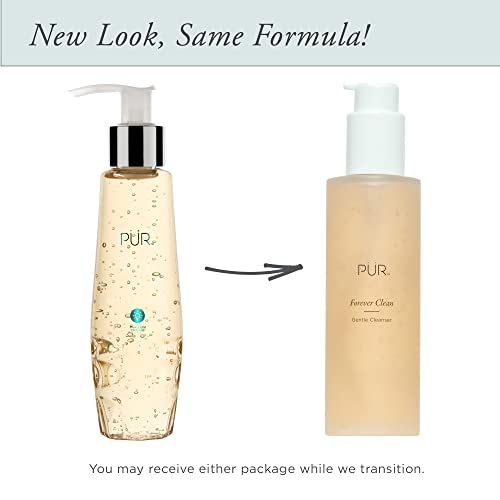 P?R MINERALS Forever Clean Gentle Facial Cleanser, Sulfate-Free Makeup Remover, Vegan-Friendly Formula, Green Tea, Aloe Vera