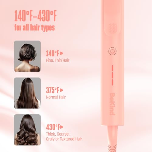 BeKind Curliq 0.4 Inch Ceramic Curling Iron for Short Hair