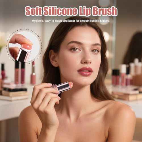 BS-MALL 14 Pcs Portable Makeup Sponge Set With Diamond-shaped Kabuki Powder Brush - Beauty Blender Sponge, Triangle Puff And Multi-functional Sponges For Liquid, Cream,With Travel Case (Orange Pink)