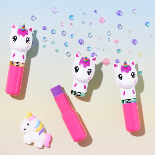 Lip Smacker Lippy Pals Unicorn, Flavored Moisturizing & Smoothing Soft Shine Lip Balm, Hydrating & Protecting Fun Tasty Flavors, Cruelty-Free & Vegan - Unicorn Magic