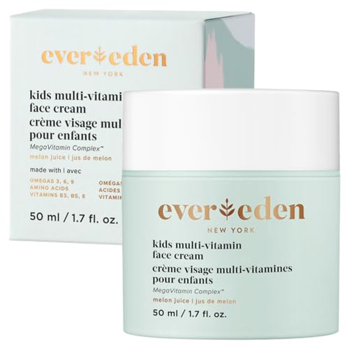 Evereden Kids Happy Face Duo (Melon Juice) - Multi-Vitamin Face Wash & Face Cream Set - Clean & Vegan Skin Care for Kids 3+ - Moisturizing, Nourishing, & Protective Skin Care Set